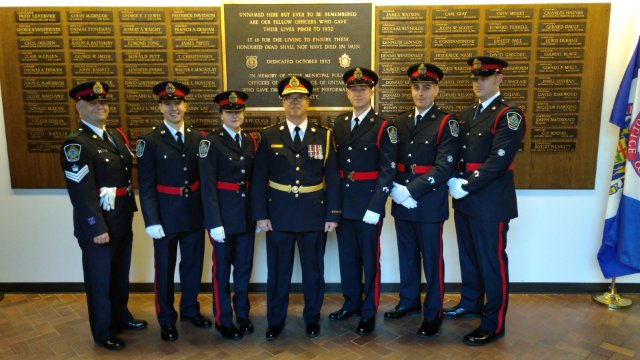 #383- After 3 months of dedication and hard work at the Ontario Police College, the CPS is pleased to congratulate our new recruits on the completion of the Basic Constable Training. @ChiefAikman and <a href="/SSgtKnezevic/">George Knezevic</a> attended OPC for today's March Past &amp; Graduation Ceremony.
