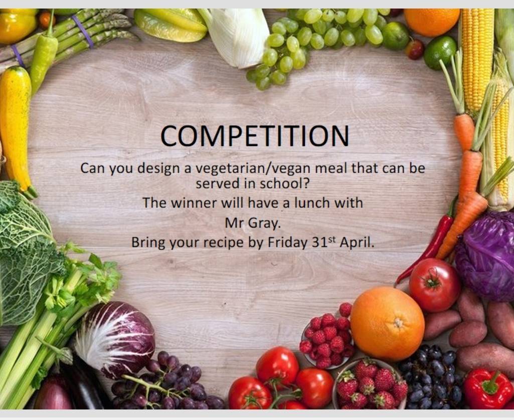 LHS_Watford's tweet photo. We will be celebrating #vegetarianweek which is 13-19th May. Children are invited to create a #vegetarian or #vegan meal which can be served at lunch time. The winner will have lunch with Mr Gray! We look forward to sharing some entries, too! @HeadLHS @lhscookmanager @ECOLHS1 https://t.co/Miztc6TGLo
