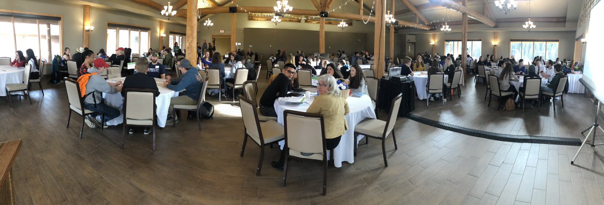 JASouthAlberta's tweet photo. Our World of Choices event is underway in Cochrane this morning! Thank you to all of the sponsors, career mentors, teachers, and students for helping make this happen! #jasawoc #jasabowwest #cochrane https://t.co/grQQjGwx9K