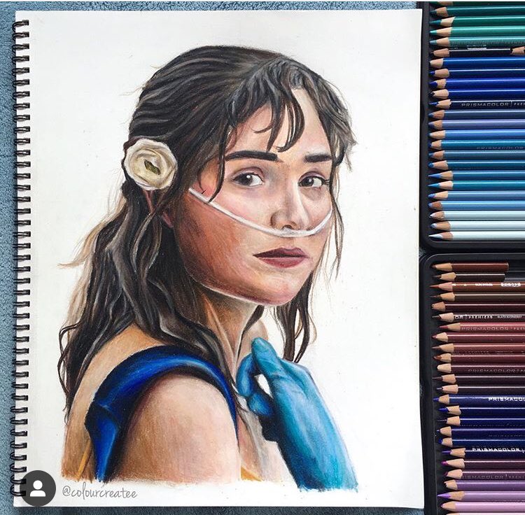 Colourcreatee's tweet photo. Finally finished drawing @colesprouse and @haleyluhoo as will and Stella from @FiveFeetApart I’m so pleased with how they turned out! Which is your favourite? https://t.co/okwLQDresT