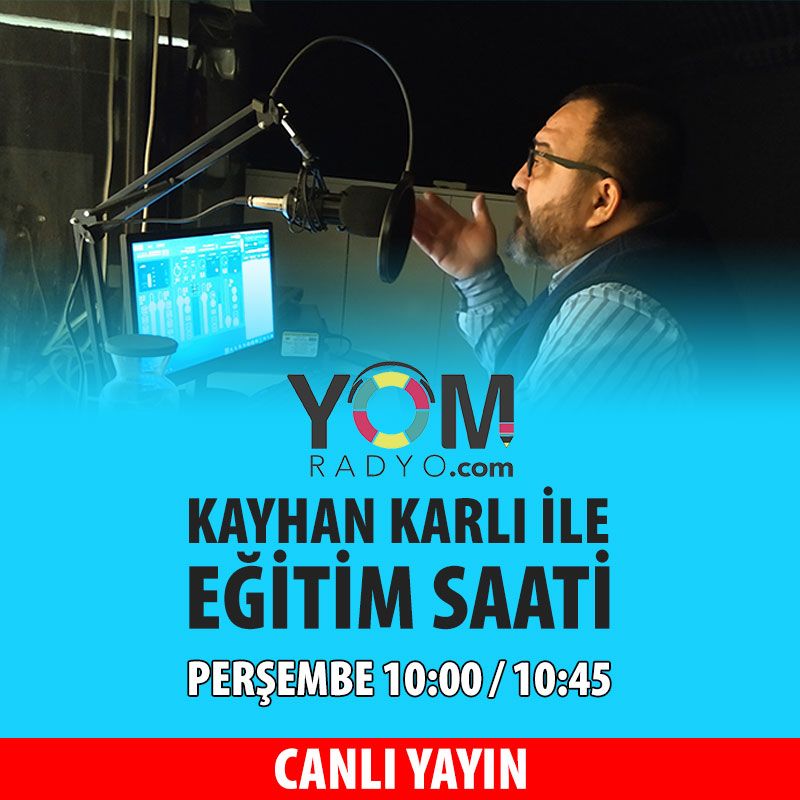 YomOkullari's tweet photo. YÖM Okulları kurucusu eğitimci/yazar Kayhan Karlı, https://t.co/oZN3T5tnFz Perşembe 10:00 - 10:45 arası canlı yayında!
#CanlıYayın #OnlineRadyo #Radyo #KayhanKarlı #Eğitim #Live https://t.co/xZRPuLBMcM