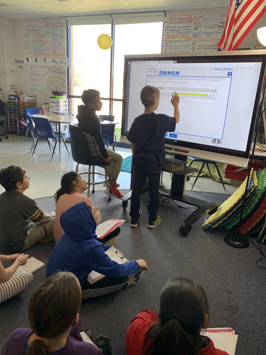 NinaJHenson's tweet photo. @HollisterElem Ss teaching each other the MAP tools so they are ready for their test & to do their best! #HESTigerfamily https://t.co/u3dYmsBd1v
