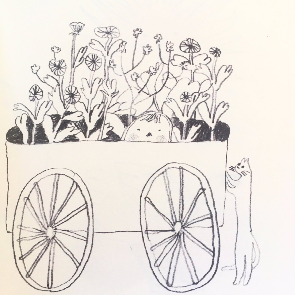 From a series of drawings about falling in love 