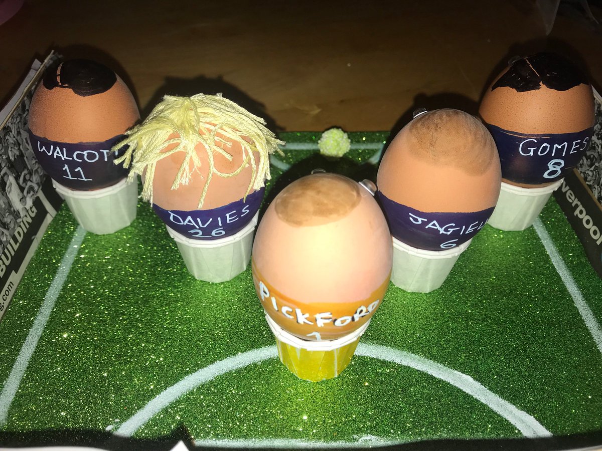 abb_murph's tweet photo. My little Eve did “Eggerton” for her egg decorating competition in school 😁💙 @Everton @theowalcott @aftgomes @JPickford1 @1TomDavies @PJags06 https://t.co/L4cXWchqqm