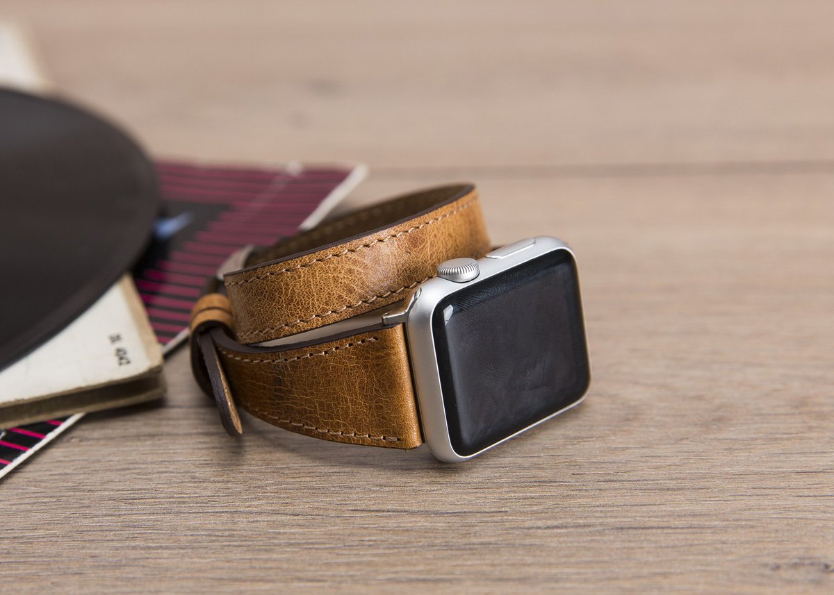 Excited to share the latest addition to my #etsy shop: Brown Slim Twice Wrap Leather Apple watch Bands for Series 4 3 2, 38mm, 40mm, 42mm, 44mm gift for her etsy.me/2FMCHog #accessories #watch #brown #anniversary #women #yes #steel #leatherwatchband