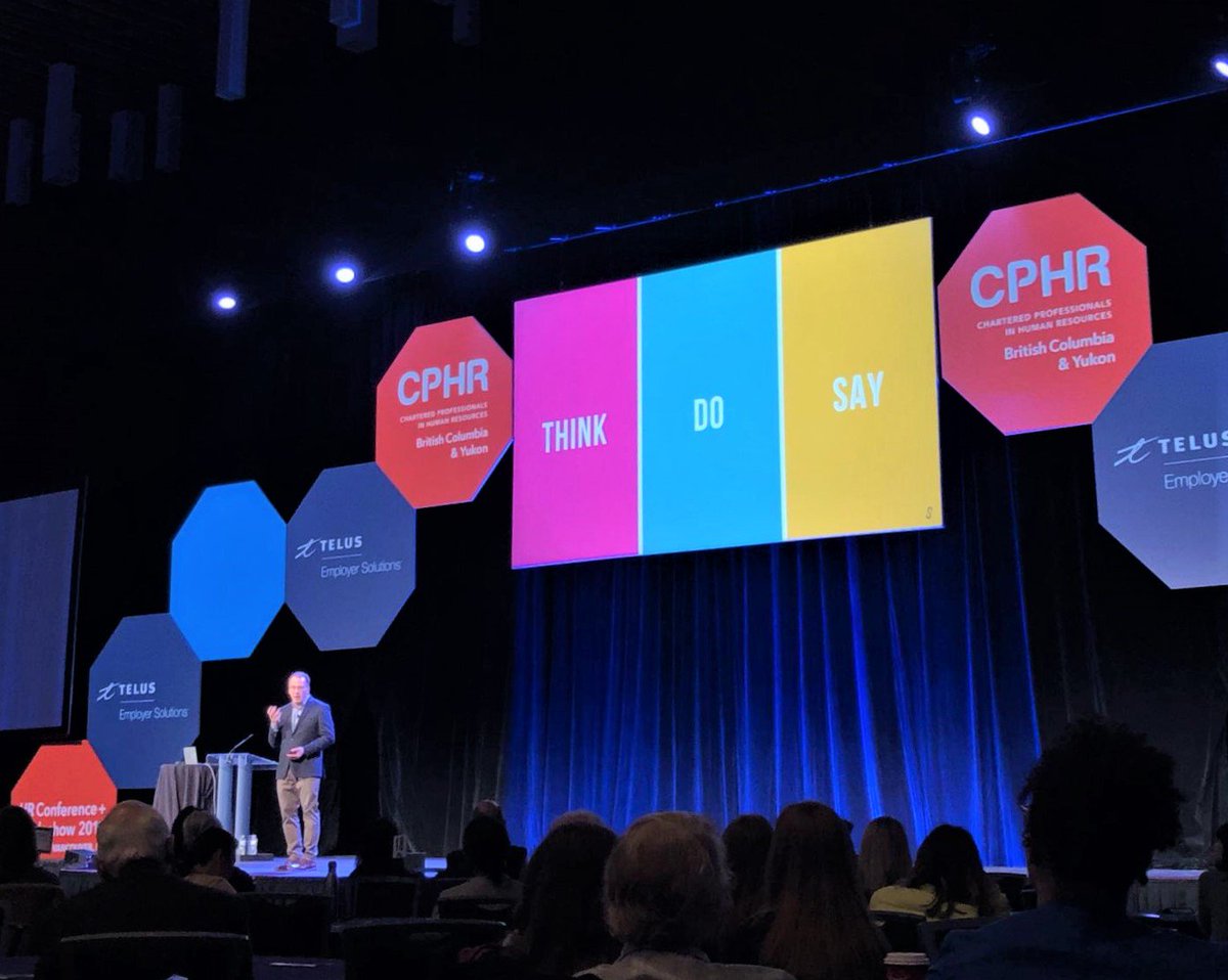 #Team7SM is starting #HRCONF2019 Day 2 with #disruption.

"#THINK. #DO. #SAY." -- <a href="/rontite/">ron tite</a>, #keynote

#HumanResources #HRsuperhero #HRTech #7simplemachines <a href="/cphrbc/">CPHR BC & Yukon</a> #vancouverbc