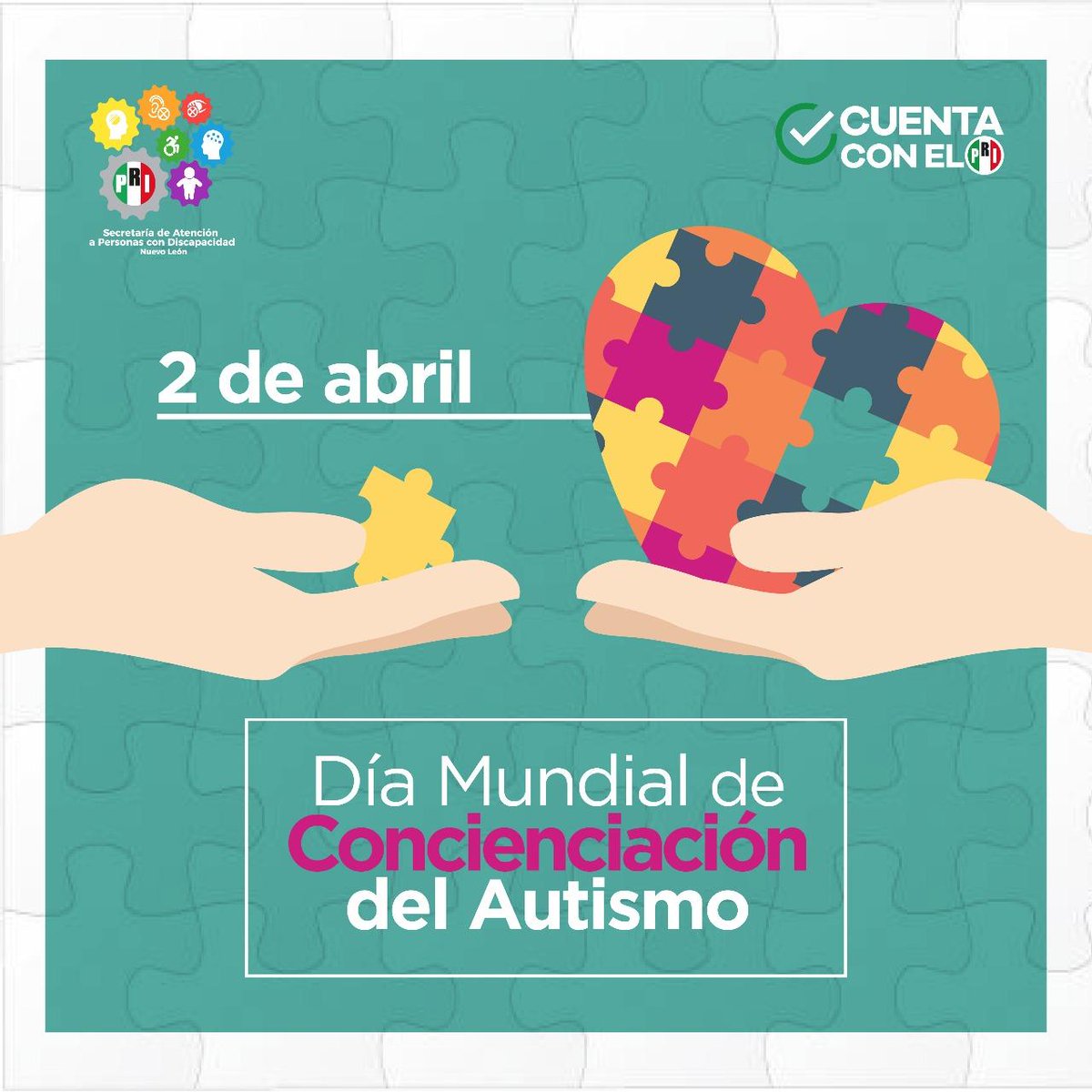 Dia Mundial del Autismo #inclusion #autismo <a href="/PcD_PRI/">Sría. PcD CEN PRI</a>  @normisacevesg