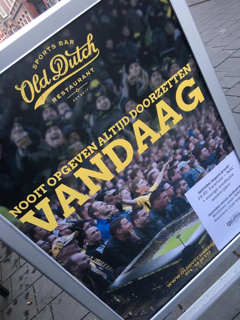 Met Business Club NAC bij Old Dutch Breda. Klaar voor de overwinning #matchday  #excNAC #ziggezagge #noad