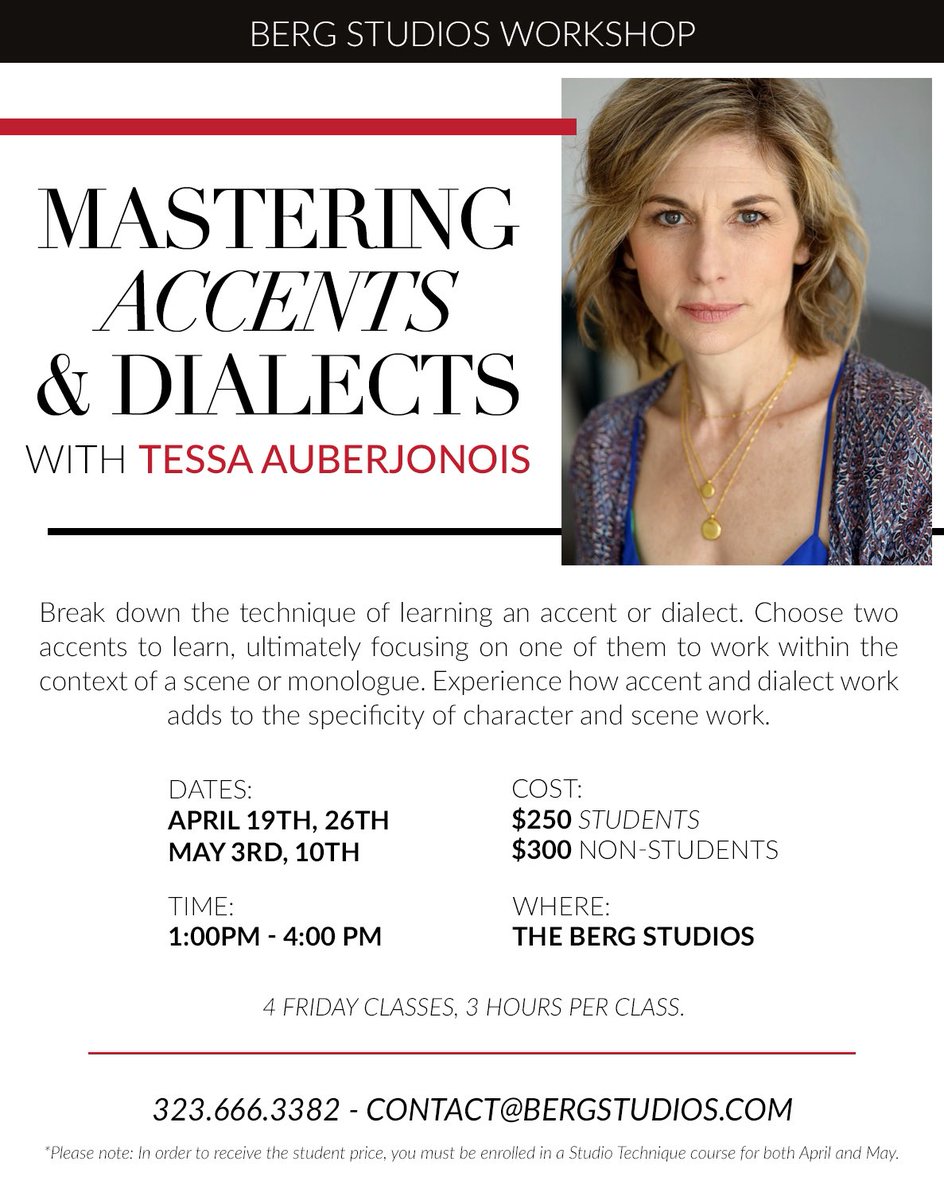 BergStudios's tweet photo. Want to master an accent? https://t.co/m9LCeIHQfU