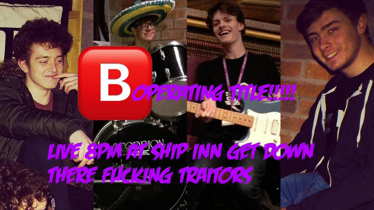 Our next live performance is at The Ship Inn! 38 Church Street, Hull, HU7 4TA, as it couldn't quite make it's way onto this masterpiece of a poster. Come on down, going to be a great night!