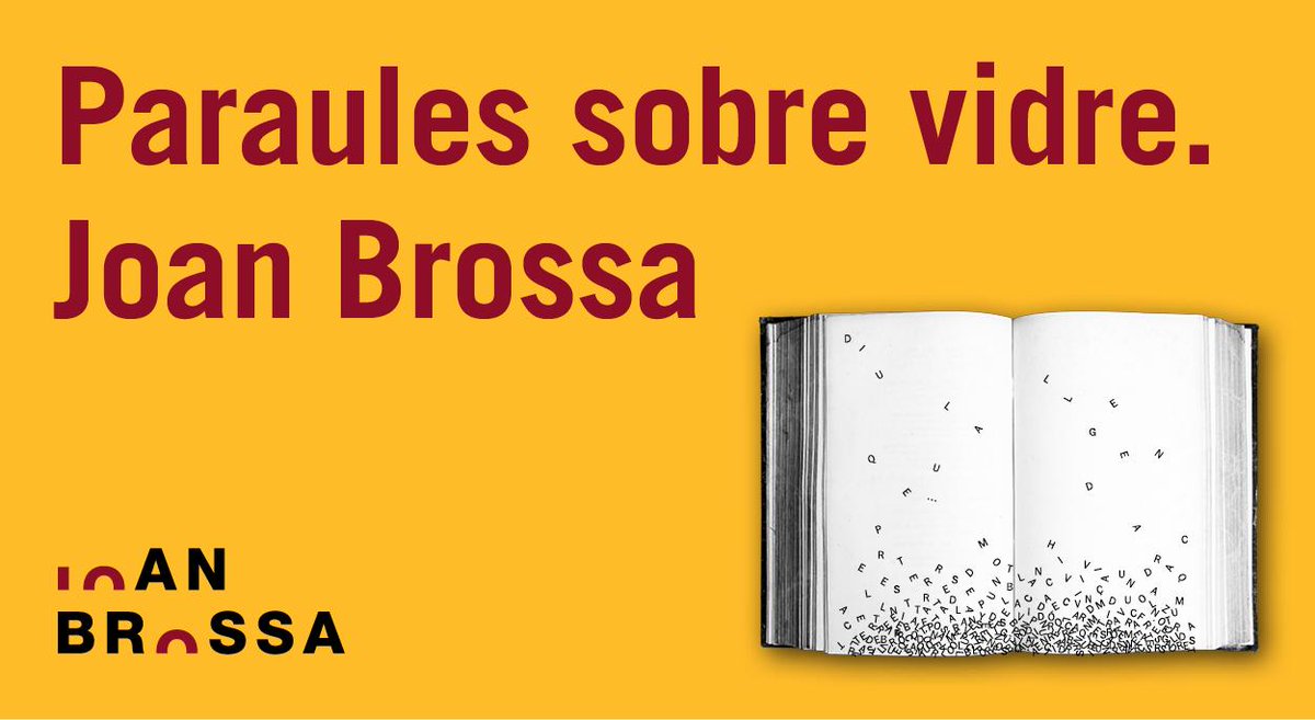 granollers's tweet photo. El vidres dels establiments de Granollers deixen de ser transparents i hi trobarem frases de Joan Brossa! #paraulessobrevidre se suma a l’#AnyBrossa. Aquesta és la 4a edició d’aquesta iniciativa de @GranCentre, @cpnlgranollers i l’Ajuntament.
+info: https://t.co/uiwsQrgavc https://t.co/DkBB6rrCMB