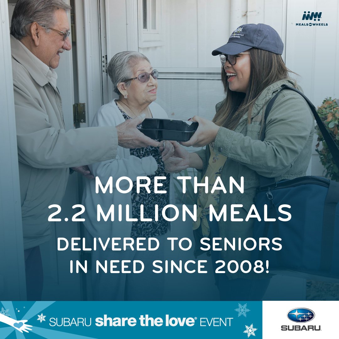 dwarwickGRHD's tweet photo. Thank you, @subaru_usa, for the continued generosity and support of the homebound seniors that we serve. #MealsOnWheels programs across the country thank you! https://t.co/QUW3Rh9dK2