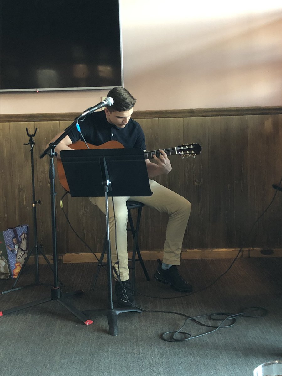 Our next musician! <a href="/WestPoGuitar/">West Potomac Guitar</a> <a href="/WphsArts/">Westpo Arts</a>