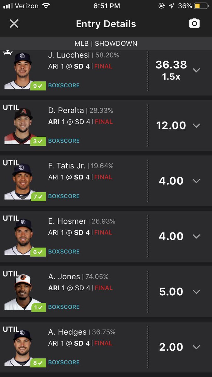 DimesJoey's tweet photo. @DraftKings another small winner #smallprofits https://t.co/B1RZLVwjm0