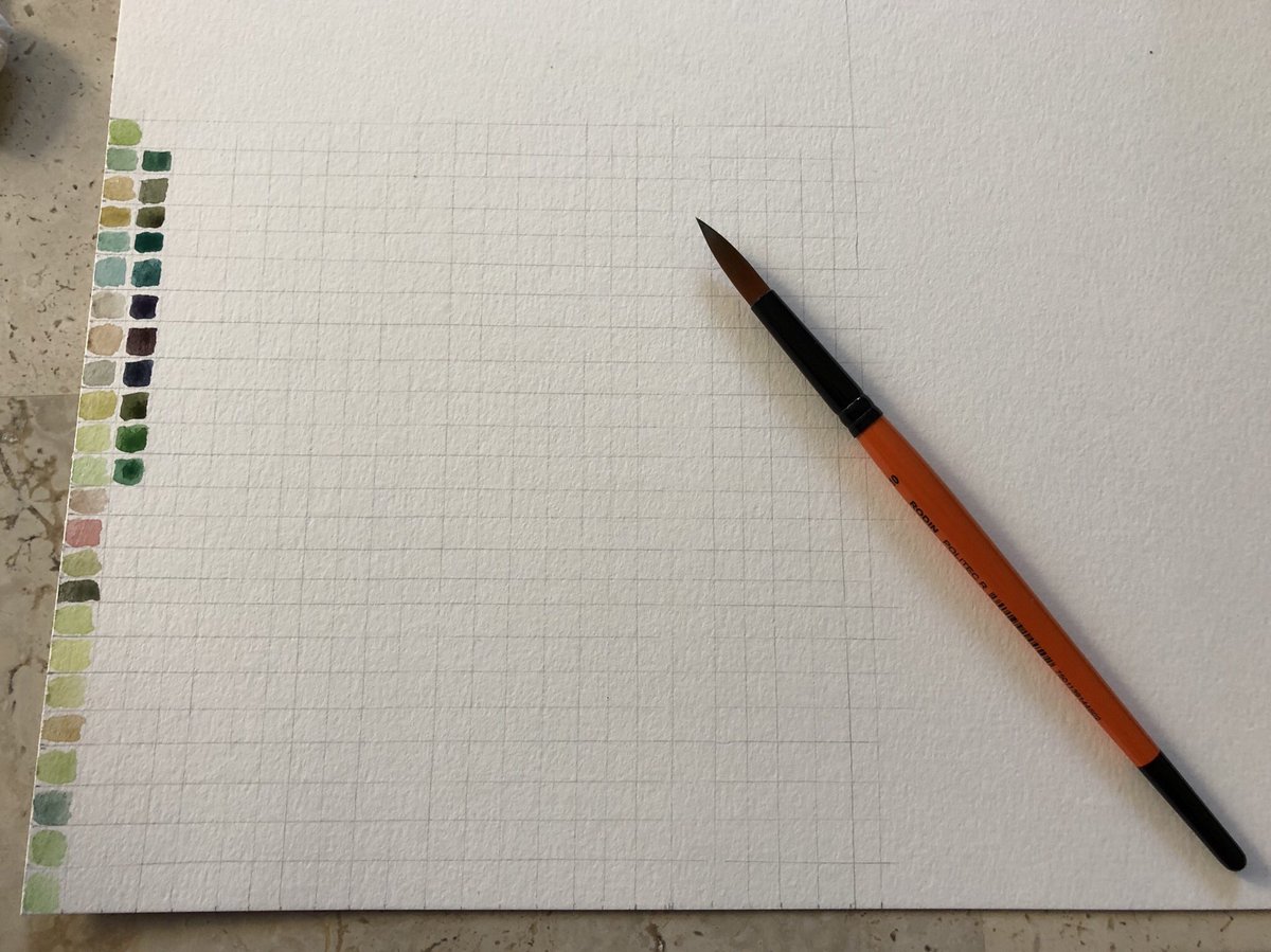 AbbifyArt's tweet photo. Guess who forgot to take photos of her finished color chart 🙈 #hadfunanyway #swatching #colorchart #watercolor #colortherapy https://t.co/jtGGoylEPs