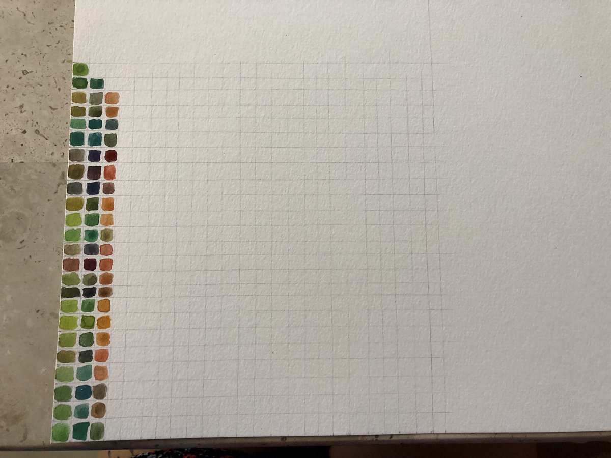 AbbifyArt's tweet photo. Guess who forgot to take photos of her finished color chart 🙈 #hadfunanyway #swatching #colorchart #watercolor #colortherapy https://t.co/jtGGoylEPs