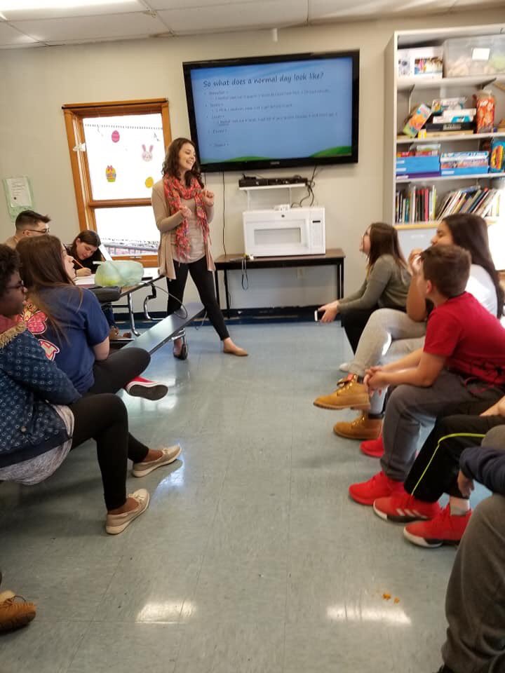 Ulbrich_BGC's tweet photo. Huge thank you to Wallingford Health Educator Alexis Steele for speaking to our middle school #TriplePlay members about portion control and healthy alternatives. #fit #Wallingford #tripleplay #UBGC #BGCA #healthylifestyles https://t.co/tYSdkjKFTu