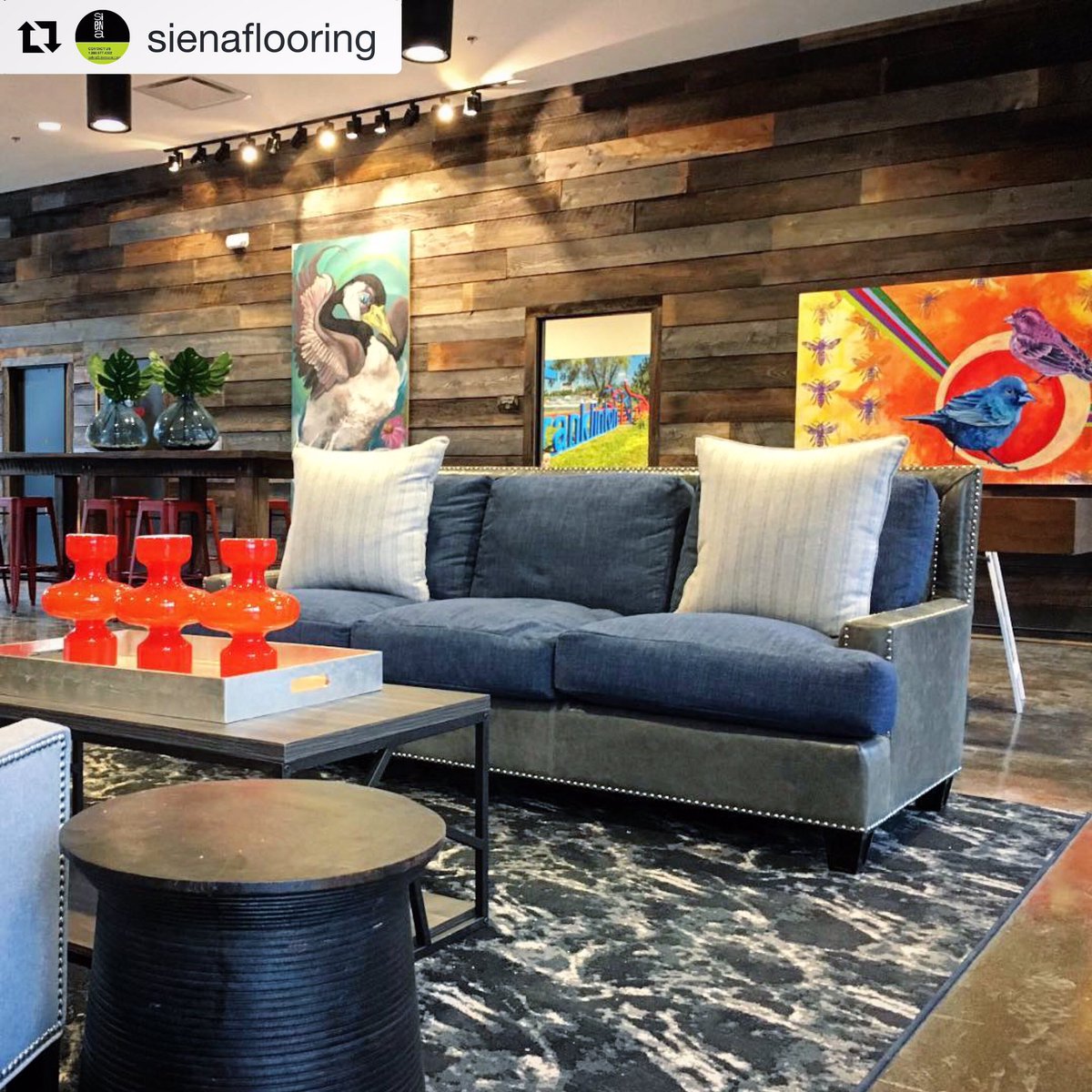 KibaContract's tweet photo. #Repost from our friends at @FlooringBySiena!
・・・
Check out this gorgeous install of Siena’s new broadloom collection, Impressions, in Dali. 🎨 Their new line dares to be different with a style inspired by brushstrokes with heavy textural depth, built with performance in mind. https://t.co/I9a1XIHm9C