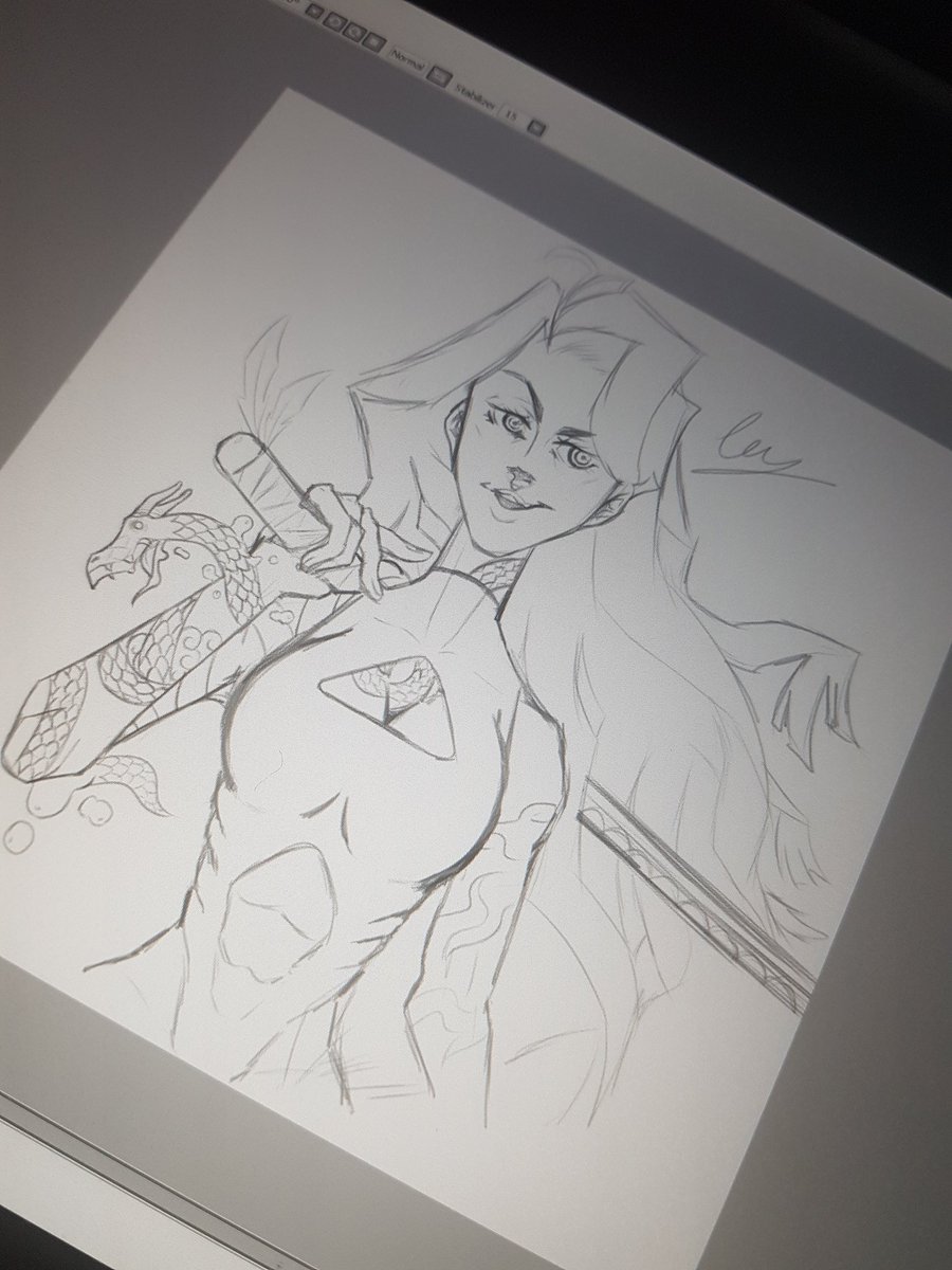 GorufuART's tweet photo. It has been a while since my last piece !
So here is a little sketch in progress that I have started this night. https://t.co/E51fi2gJUw