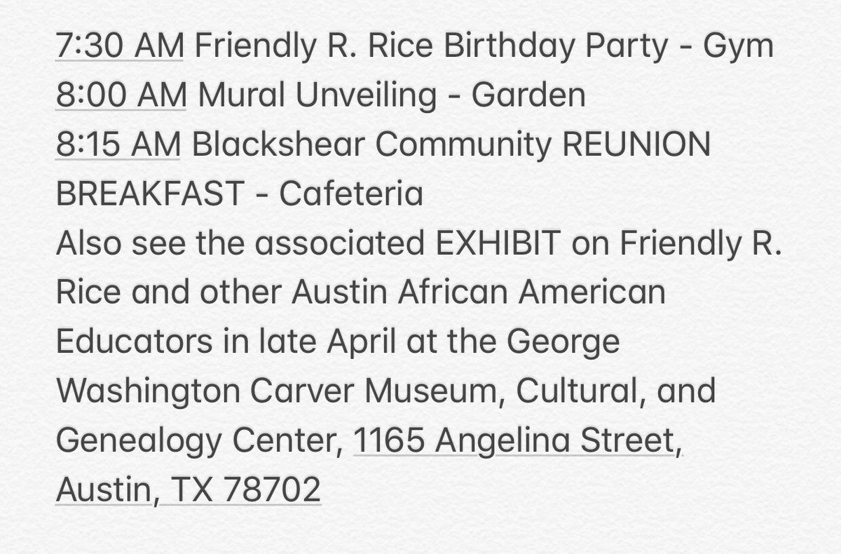 Come Honor the Past, Celebrate the Now, and Create the Future at Blackshear Elementary School, 1712 E. 11th Street, Austin, TX 78702