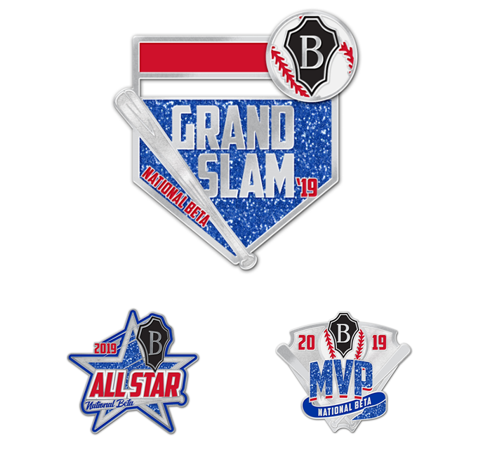 Our new tiered service hour award structure offers your Betas the opportunity to be recognized for their exceptional dedication to service in your community. Here are the pin designs that your members will receive if they meet these goals! Enter your hours by May 17 to qualify.