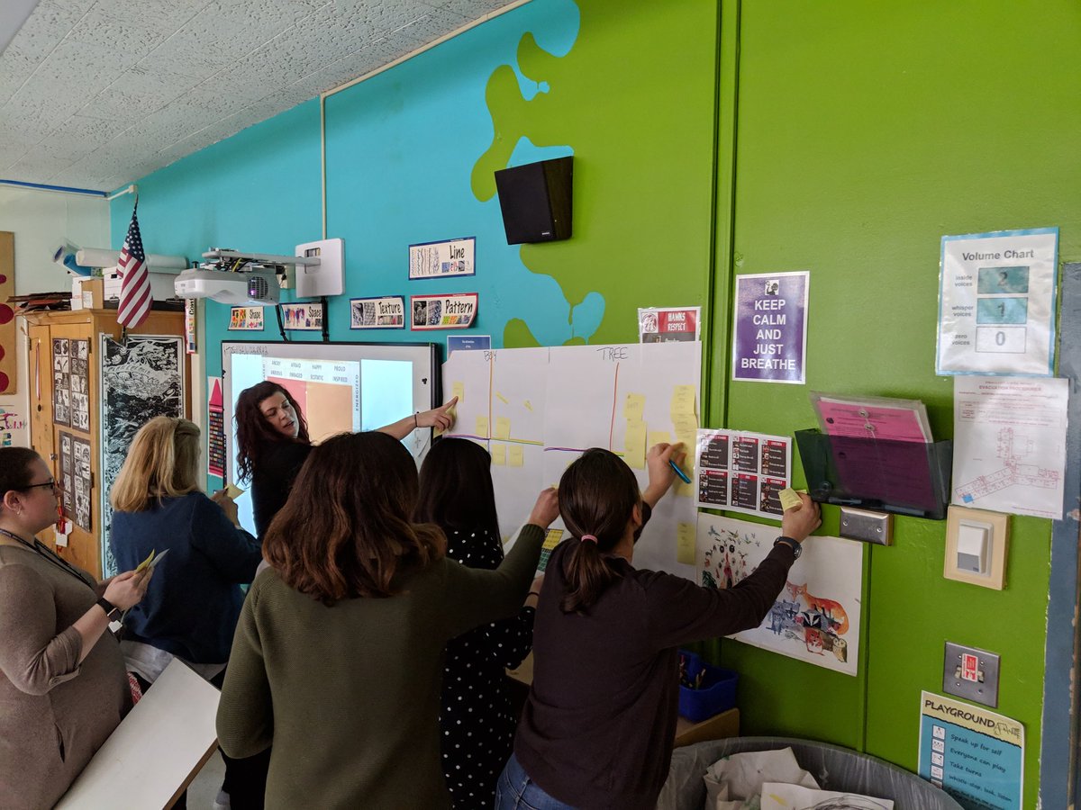 ICSDEdTech's tweet image. Fantastic combination of ELA and computational thinking as @angelaEdTech and @jwilkie_jen lead @southhillhawks teachers in an analysis of The Giving Tree using data to track character emotions. #CSforAll #teamICSD #icsdedtech
