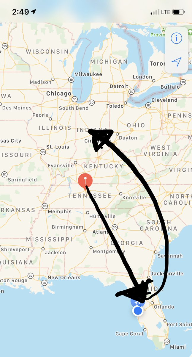 Uživatel Jon na Twitteru: „I didn't pay attention when I was picking the flights a few weeks ago. (100% my fault)⁣ ⁣ So today, am flying from Nashville to Tampa