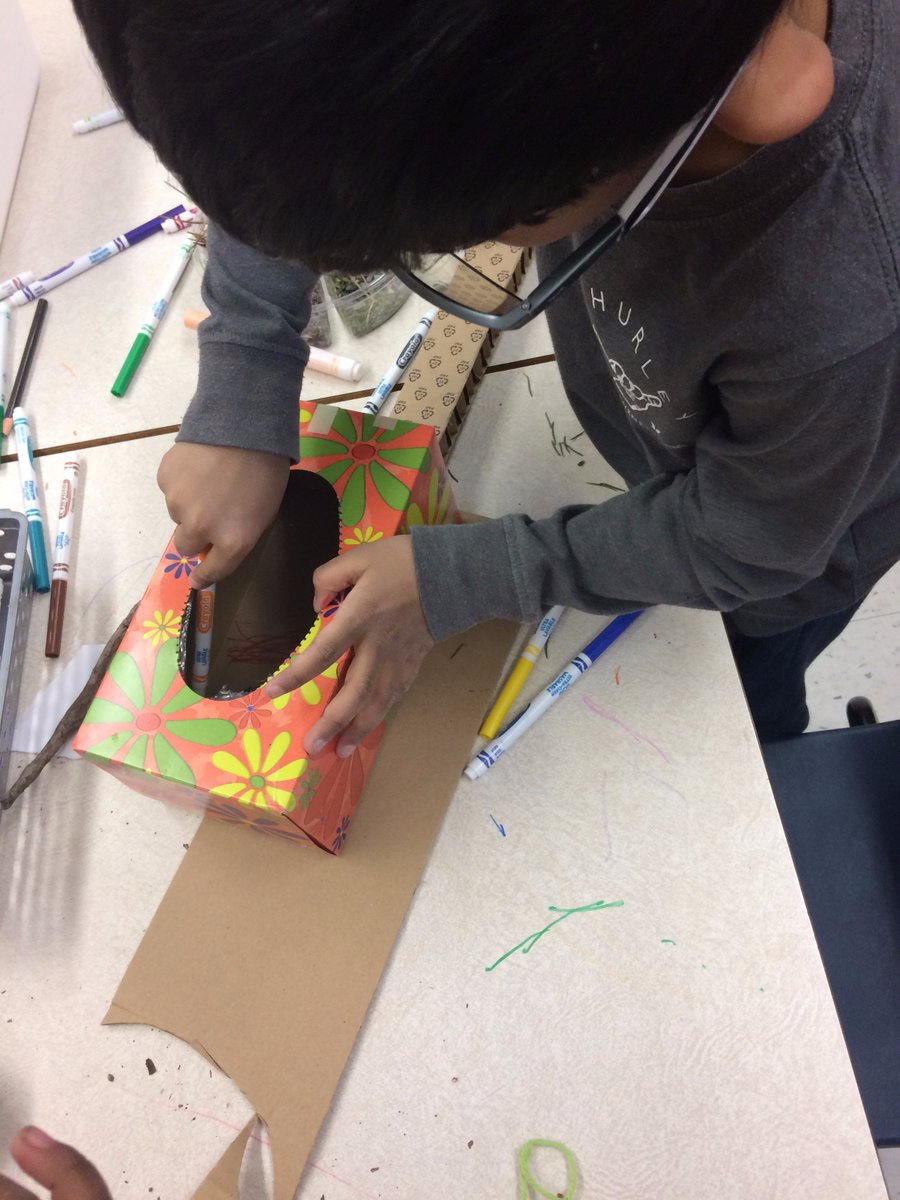 MsFoulds_'s tweet photo. Just a few of the amazing instruments students created on day one of our musical instrument maker studio! We are using found materials from our natural environment, lots of recyclables, glue, tape, and yarn! https://t.co/bZpGAjoT1m