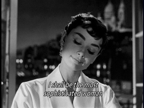 I'm not sophisticated. Not in the least. I think that's why I've always loved her so much. She's who you want to be, in your head. Ha.
