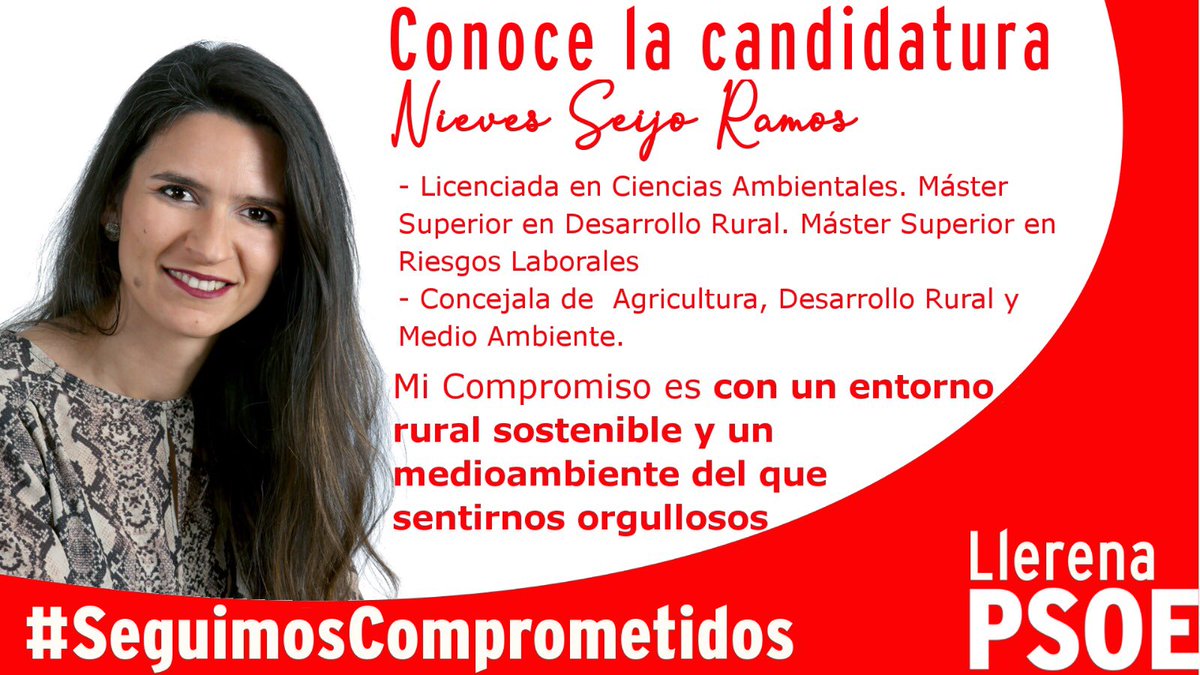 JMS_Candidata's tweet photo. 🗣 Conoce la candidatura 🌹
N15: Nieves Seijo Ramos
#SeguimosComprometidos 🌳⛲️🌳
#LlerenaSiempre
#JuanaMorenoCandidata https://t.co/1KNog0ydi8