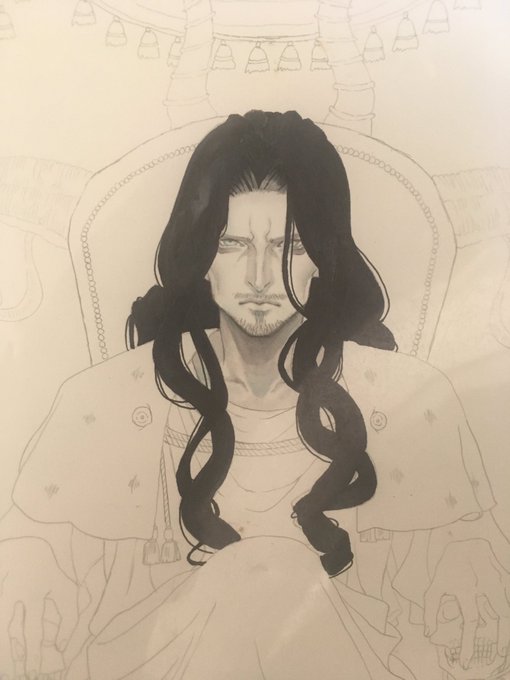 髪の毛失敗したから描き直し。
ついでに顔もちょっと変えてみよう。 