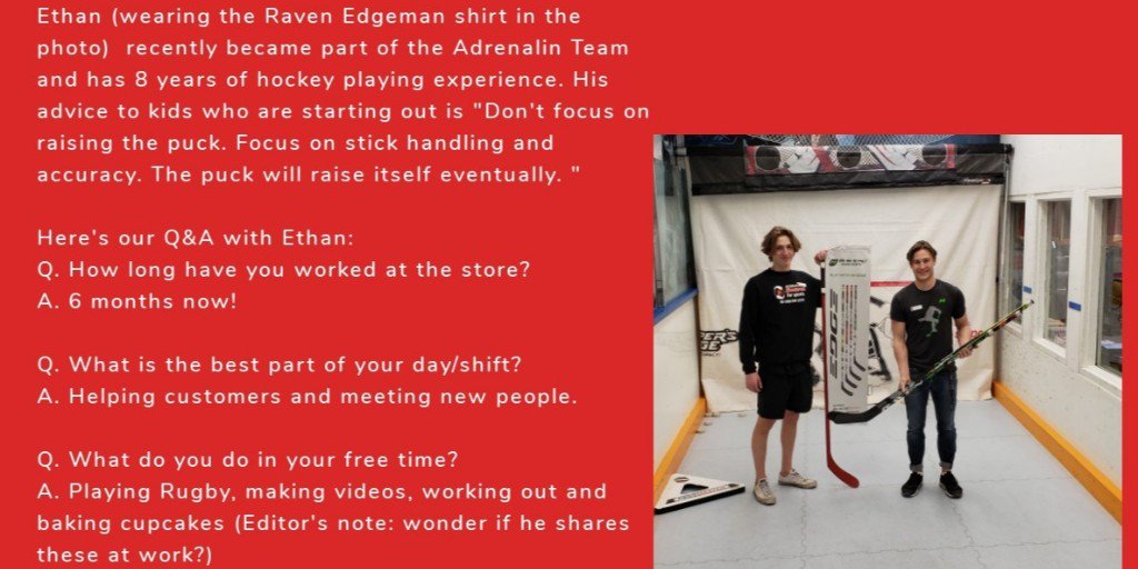 Raven Hockey (@raven_hockey) on Twitter photo Our friends <a href="/AdrenalinSFS1/">Adrenalin SFS</a> have been setting up kids in Calgary with our low flex sticks since 2016. 😮 We went '1 on 1 with their rookie Ethan who's advice to kids starting hockey is to "focus on stick handling". #ravenspotting #letitfly #sourceforsports #calgary #alberta Our friends <a href="/AdrenalinSFS1/">Adrenalin SFS</a> have been setting up kids in Calgary with our low flex sticks since 2016. 😮 We went '1 on 1 with their rookie Ethan who's advice to kids starting hockey is to "focus on stick handling". #ravenspotting #letitfly #sourceforsports #calgary #alberta