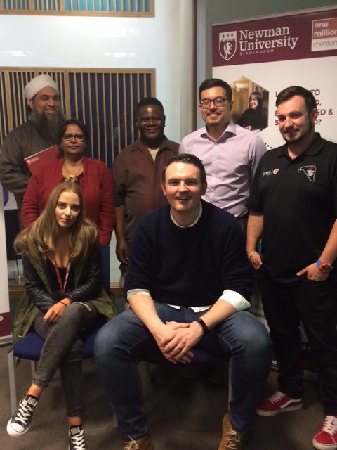 NewmanBeNoticed's tweet photo. Great to launch Newman’s new mentoring programme in partnership with One Million Mentors today.  Room for more. ⁦@Newman_Uni⁩ ⁦@benjamesosborne⁩ ⁦@ItsIanFellows⁩ ⁦@NEST_newman⁩ ⁦⁦@1millionmentor1⁩ ⁦@KevinGriffiths2⁩ https://t.co/Ro4DScEaun