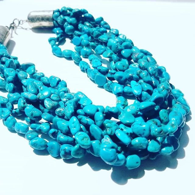 Walk in Beauty with this South West Style Turquoise Necklace. DM to Order. #ilaments #turquoise #southwest #mexicanjewelry #shoplatinx #handmade #jewelryoftheday #statementnecklace #statementjewelry #festivalfashion #healinggemstones ift.tt/2UeM5eB