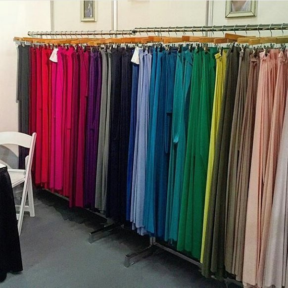 Every colour of the rainbow.
#rainbow #rainbowwedding #bridesmaiddress