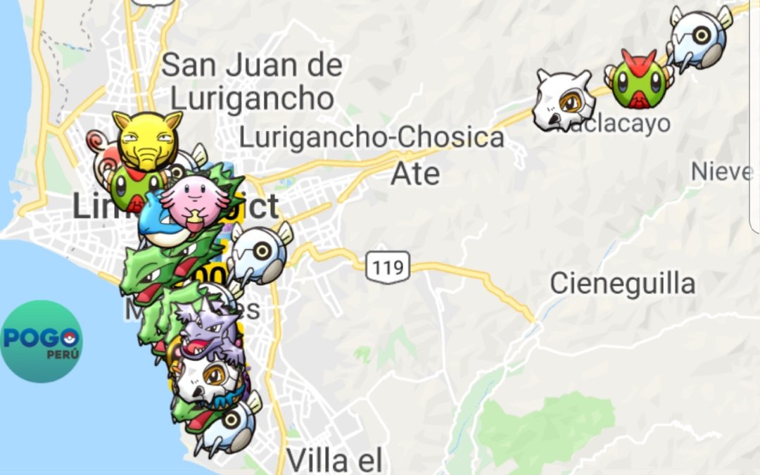 PoGoPeru's tweet photo. #MapaMisiones - 74 misiones reportadas a las 2:20pm de hoy 3/04 y hasta Chaclacayo! Se incluyen varias del #EventoBicho: Vemos a #Nincada de vuelta y varios #Scyther con probabilidad de shiny! Suerte, entrenadores!
Enlace: https://t.co/OCCQ9LnThy 🎯 https://t.co/D49xowMJiu