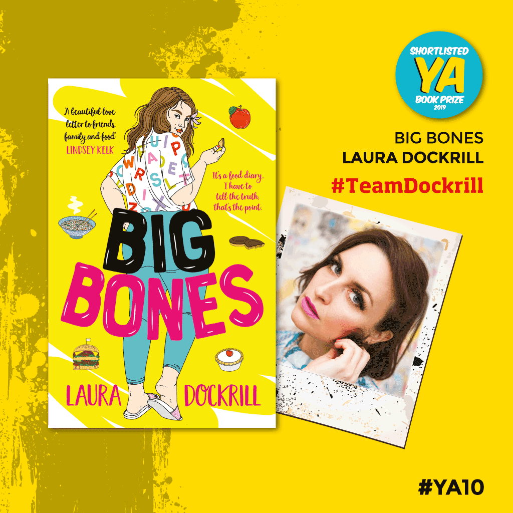 HotKeyBooks's tweet photo. Send in a question for @LauraDockrill #TeamDockrill before 9pm and we will enter you into a prize draw to #win a signed copy of @yabookprize shortlisted body positive LOL-a-minute Big Bones (will send with added food stickers!) 💕🍎🍉🍕🍿🍳🍰🍣 https://t.co/83WB6LZPDI