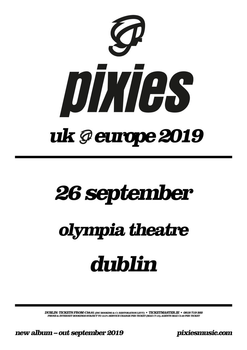 PMcLoone's tweet photo. . @PIXIES are coming back to Dublin @olympiatheatre in September

Paul will have a pair of tickets to be won ahead of sale on Thursday nights show @TodayFM 

#FirstForMusic https://t.co/yj6fWWZiiG