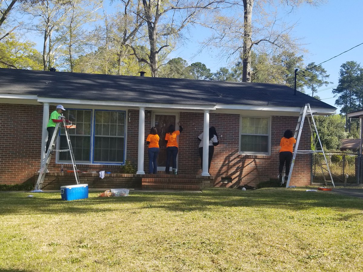 Our company's mission is to improve people's lives and the communities where they live. Our latest community outreach event had us doing just that! <a href="/RebuildingMacon/">Rebuilding Macon</a>  lnkd.in/gWTexSC  #communityoutreach #communityservice #missionstatement