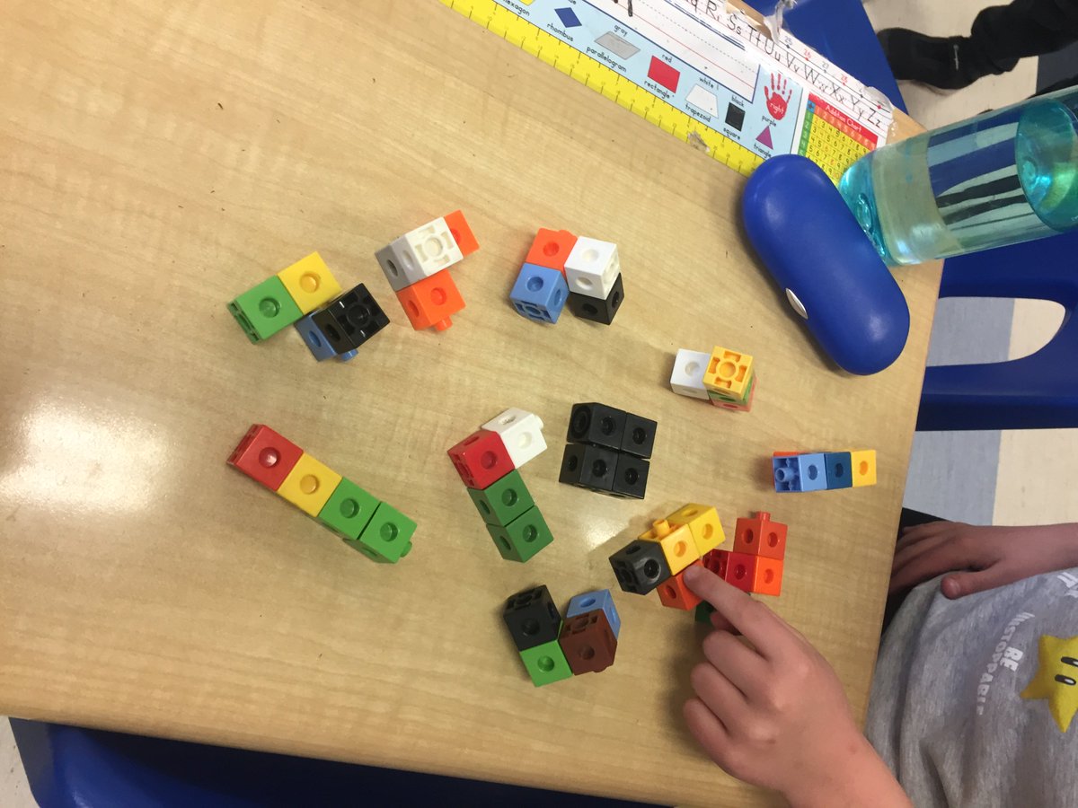 kristinwillms's tweet image. Constructing our understanding about congruence, transformations and mental rotations today through the 4 and 5 cube challenge. Wondering if a mirror image of a 3-d shape is always congruent? #spatialawareness #productivestruggle #takingshape @MrsSohi
