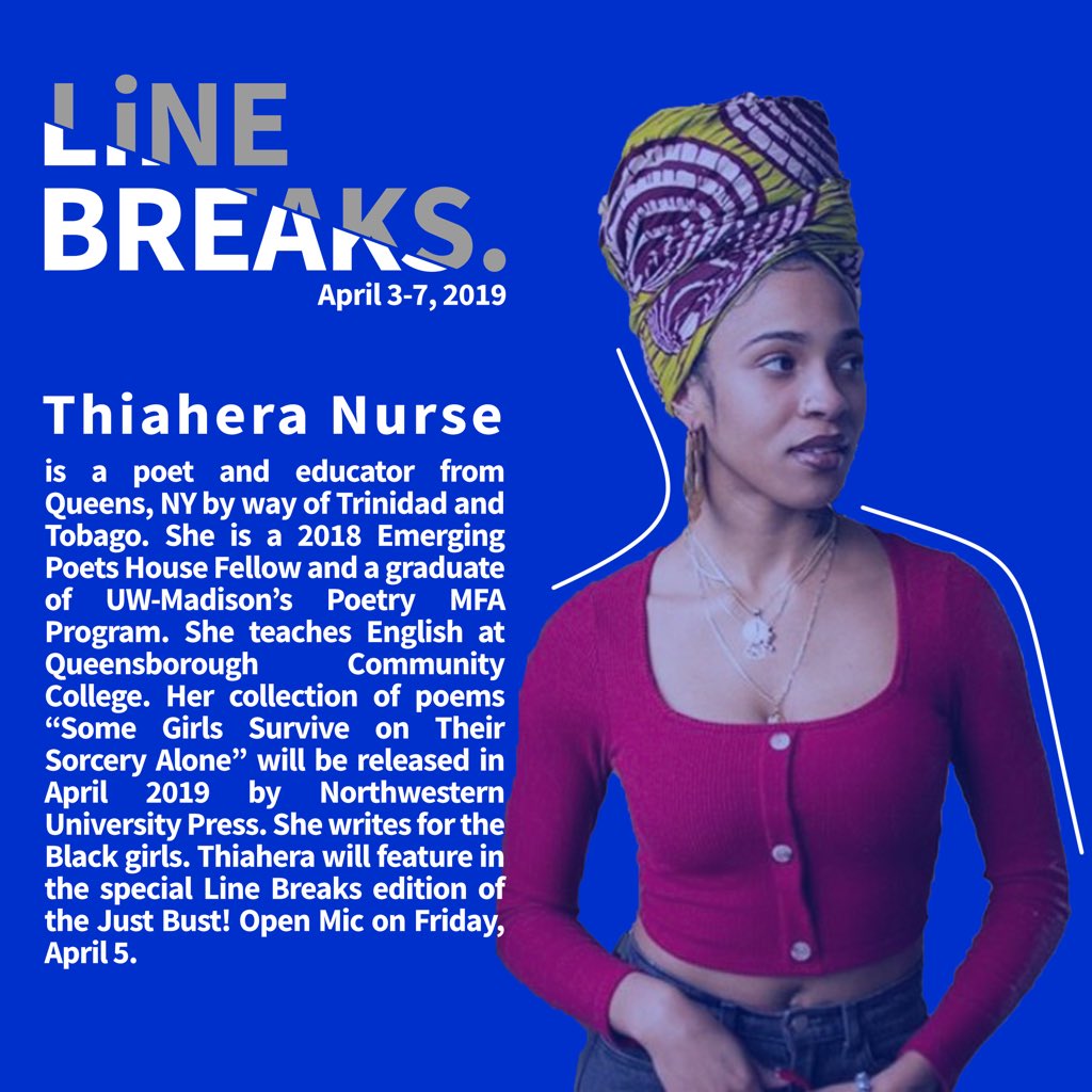 omaifirstwave's tweet photo. The awe-inspiring Thiahera Nurse is bringing her way back to Madison just for us! As our #JustBust open mic feature for April, she will be performing on Friday & facilitating a workshop this Saturday.
Find the full details at: https://t.co/26HXUlocLN https://t.co/cBnWtX21Xd