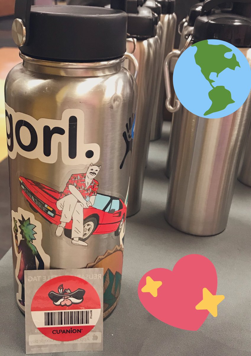 rebelsrefilling's tweet photo. Hey Rebels! 

Did you miss us last week in the DC? Fear not, for we will be there next week and every week following until the end of the term! We want to make sure you have ample opportunities to come say hi, grab a sticker, show your stickers off and talk sustainability! #UNLV https://t.co/YPPtLk5DaR