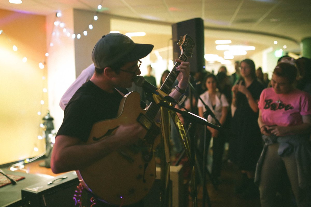 usfsle's tweet photo. Come out for @CABdons Late Nights LIVE w/@KUSForg this Thursday in the undercaf from 8 - 10 p.m & rock it out with 2 local bands: @nopesban
& @MarbledEye ๐ถ๐ธ #UStayFor #CABDons Late Nights https://t.co/Qun469bP5X