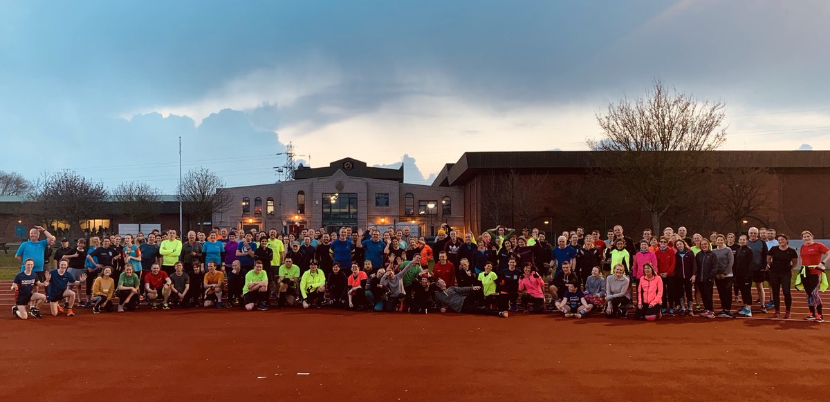 RystonRunners's tweet photo. Week 5 of Get into GEAR complete @Aliveleisure ✅ Gradually building and working on race pace! It's amazing how hard you can train whilst running with others in circles 😂 Thanks for sponsoring the sessions @Bespak_ 
Sunday's run will be of the full course!
#GEAR2019 @GEARKL https://t.co/ols7WedtEE