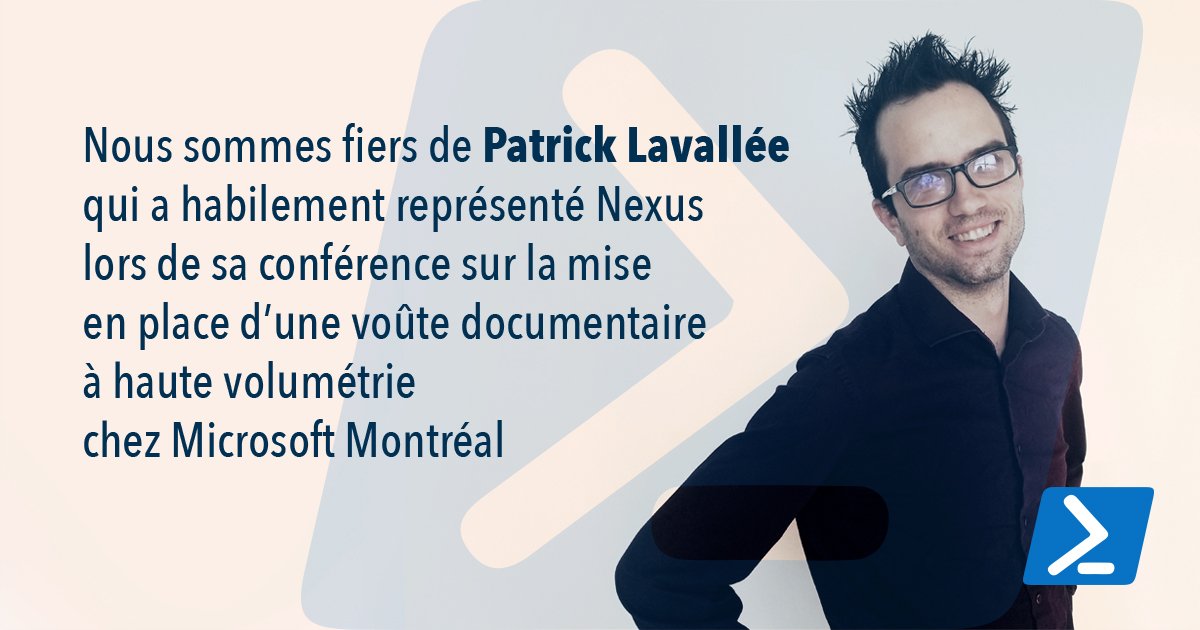 Féliciations à notre collègue Patrick Lavallée <a href="/decapent/">decapent316</a> qui était fébrile à l'idée de faire sa première présentation devant un public! Il a su, non seulement partager son expertise technique, mais également sa passion pour #PowerShell! Bravo! 🤟🤩 #Microsoft ##voutedocumentaire