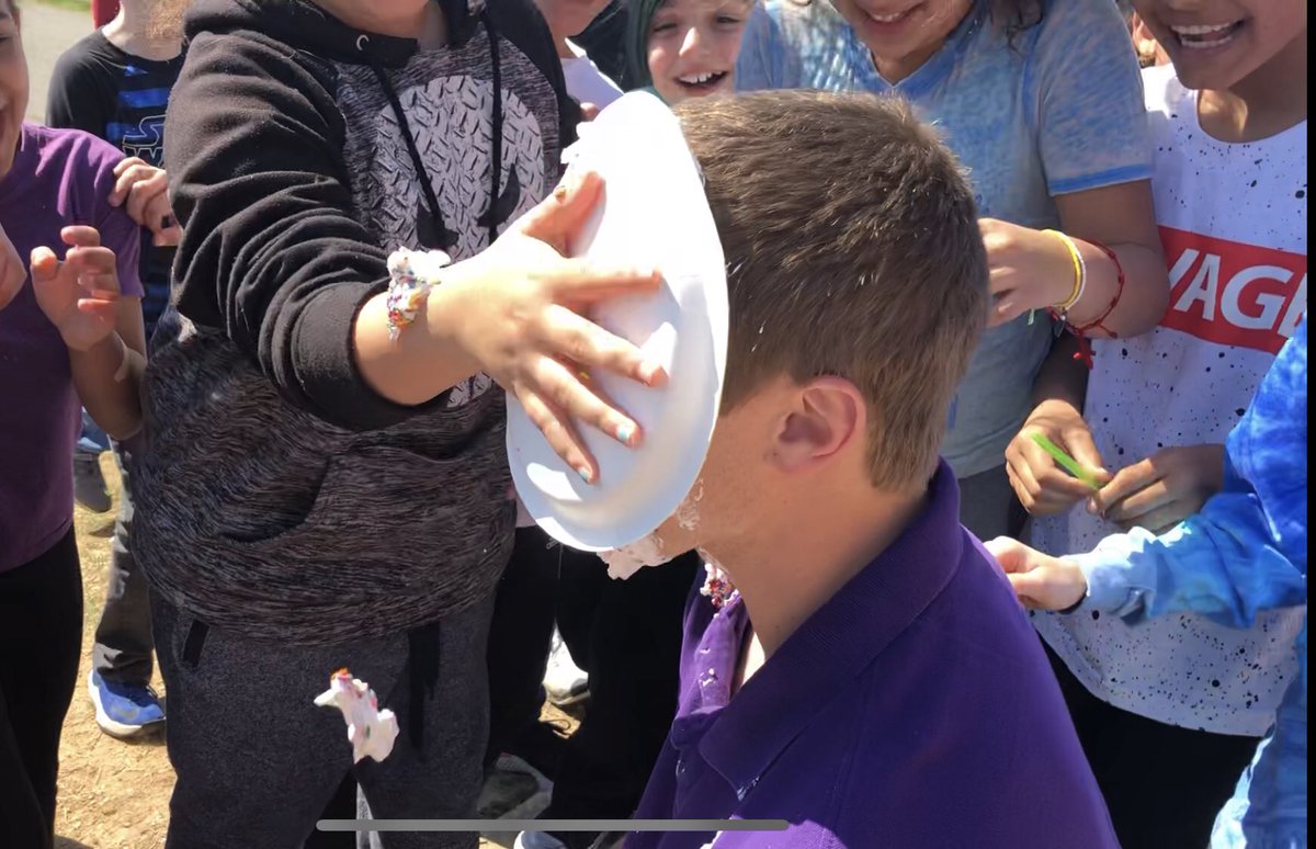smith_station's tweet photo. The teacher “winners” from our SOL Carnival got pied today!! Thanks to Mrs Armentani, Mr Overacker, and Ms Ross!! #SsesSharks https://t.co/lk4HO0F2aP