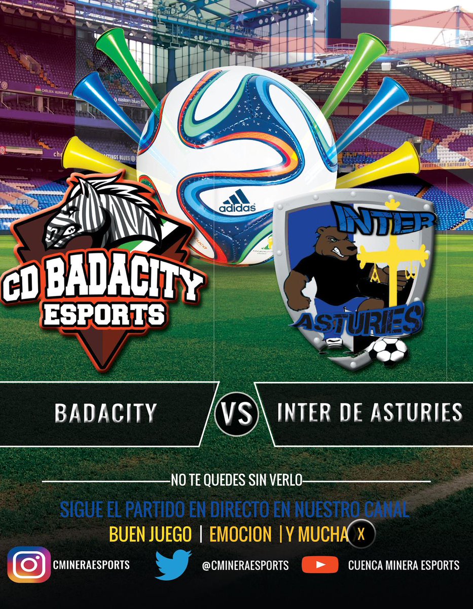 Segundo partido de la noche ante un equipo amigo,pero como se suele decir en el verde no hay amigos.
Suerte al rival esta noche.

<a href="/CDBadaCity/">C.D Badacity eSports</a> 
<a href="/interasturies/">Inter de Asturies eSports</a>
