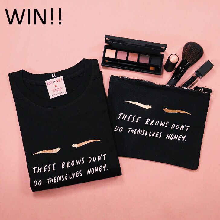 #WIN our sassy t-shirt &amp; makeup bag from as well as £100 to spend with HD Brows! 🎉🖤
To enter:Follow us @rockonrubyxx and <a href="/hdbrowsofficial/">HD Brows</a> and RT 
Extra entry on instagram! 
Competition closes midnight Sunday 7th! *T&amp;Cs apply.
Good luck  😘 #competition #winwednesday