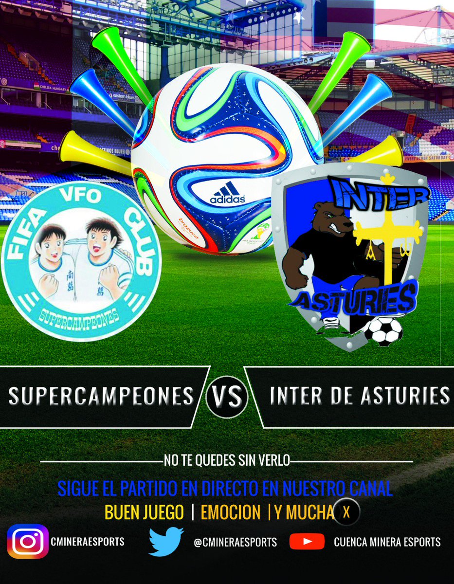 Primer partido de la noche de nuestro equipo.

<a href="/Supercampeone18/">SUPERCAMPEONES</a> 
<a href="/interasturies/">Inter de Asturies eSports</a> 

Buena suerte al rival y a disfrutar del fútbol.