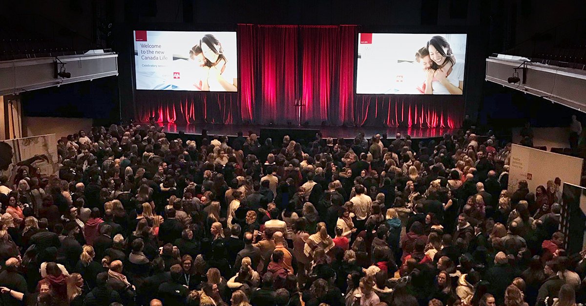 canadalifeco's tweet photo. What an amazing day across the country launching the new Canada Life brand! We're looking forward to the future as we come together under one strong brand. #MyCanadaLife https://t.co/mEC1jgYTRK